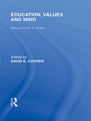 cover image of Education, Values and Mind (International Library of the Philosophy of Education Volume 6)